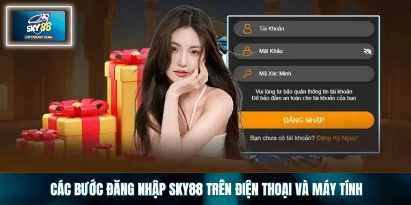 Các bước đăng nhập SKY88 trên điện thoại và máy tính