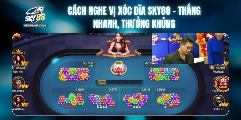 Cách Nghe Vị Xóc Đĩa SKY88 - Thắng Nhanh, Thưởng Khủng