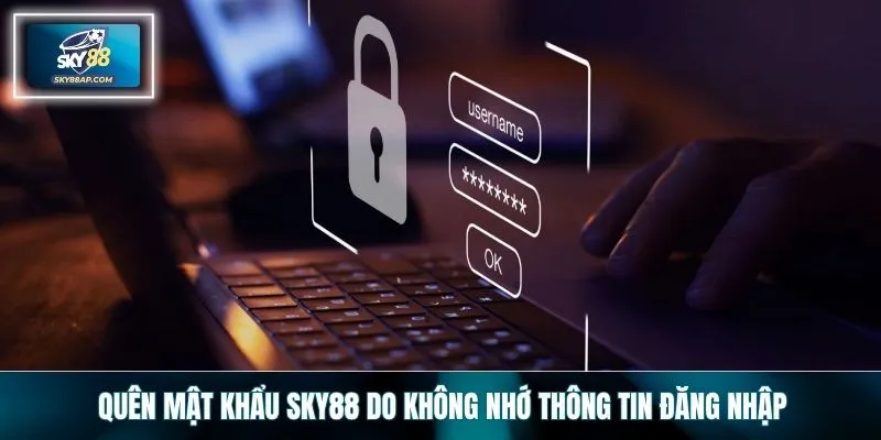 Quên mật khẩu SKY88 do không nhớ thông tin đăng nhập
